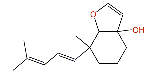 7-Methyl-7-((E)-4-methylpenta-1,3-dien-1-yl)-5,6,7,7a-tetrahydrobenzofuran-3a(4H)-ol